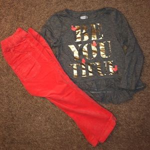 NWOT Beautiful Velvet Pant Set
